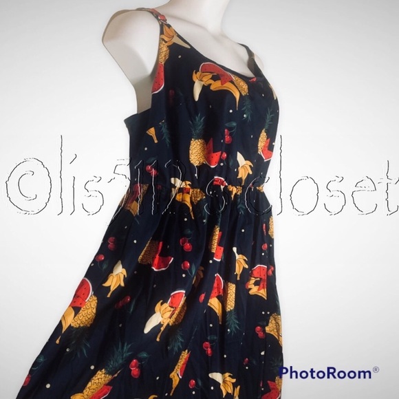 Collectif x ModCloth Daytime’s Finest Fruit Retro Dress UK 26 = US 22 or 3X - Picture 7 of 16